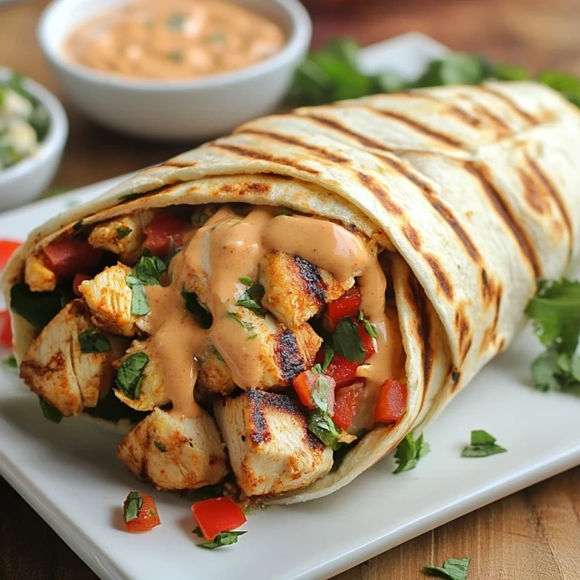 grilled chicken wrap with chipotle mayo