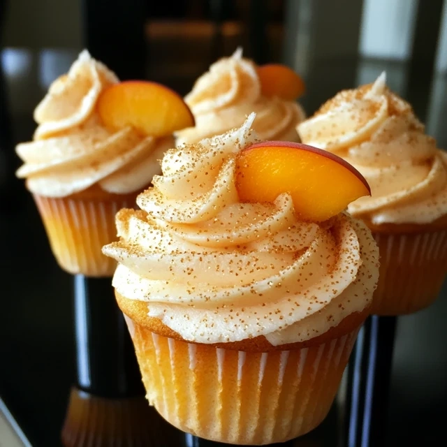 Peach Bellini Cupcakes