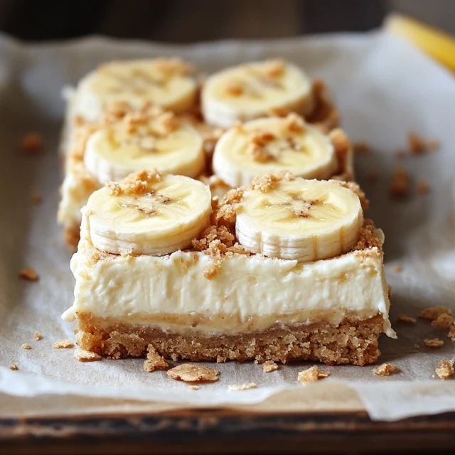 Banana cream cheesecake bars