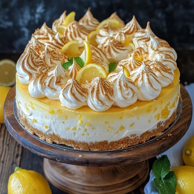 lemon meringue cheesecake