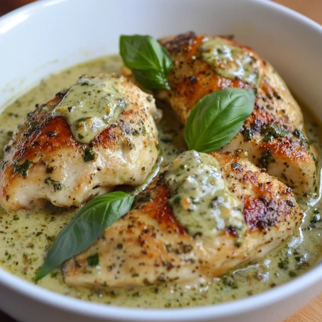Garlic Pesto Chicken