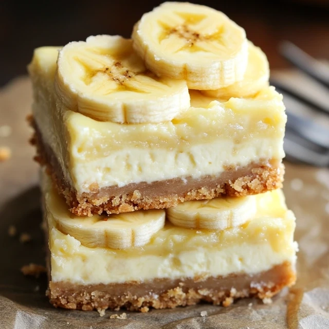 Banana cream cheesecake bars