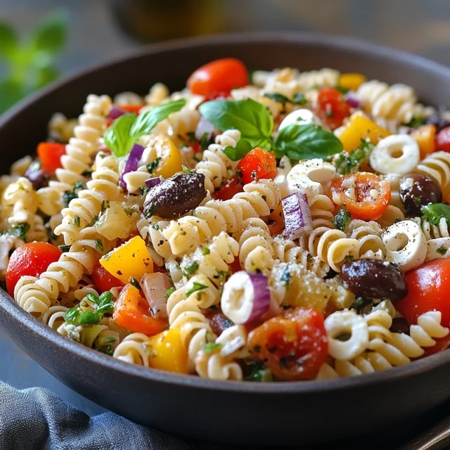 Mediterranean pasta salad