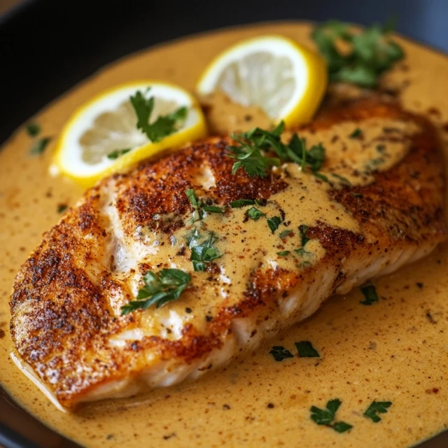 Red snapper with creamy Creole sauce