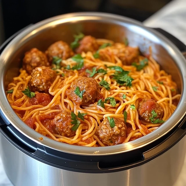 instant pot spaghetti and meatballs