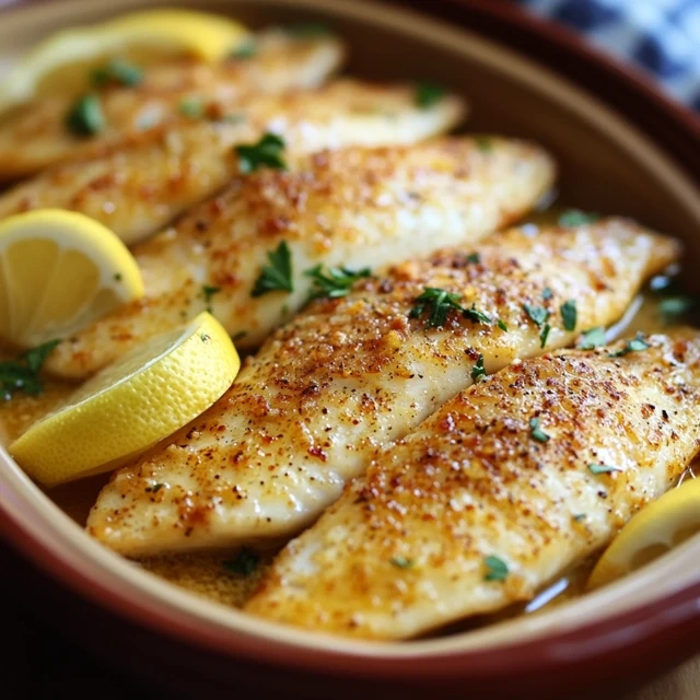 lemon garlic butter baked tilapia