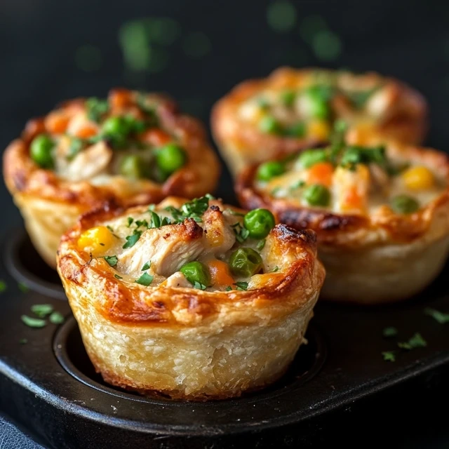 chicken pot pie muffins