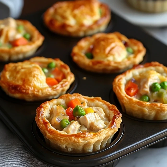 chicken pot pie muffins