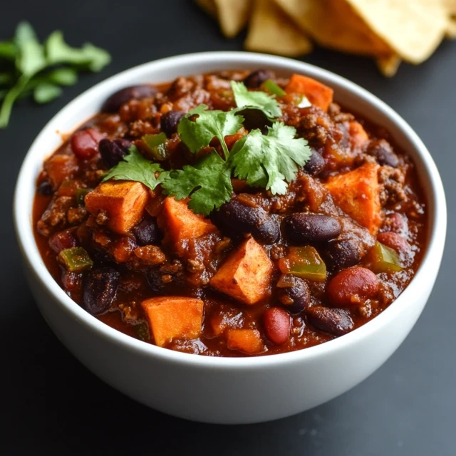 Vegan Chili with Sweet Potatoes