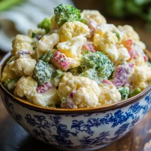 Amish Broccoli Cauliflower Salad