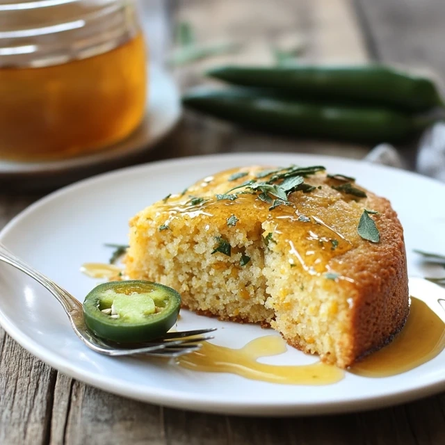 Jalapeño Cornbread with Lime Honey Glaze
