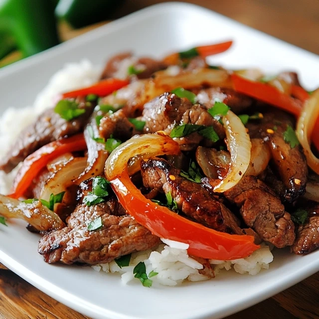  Chinese onion pepper steak