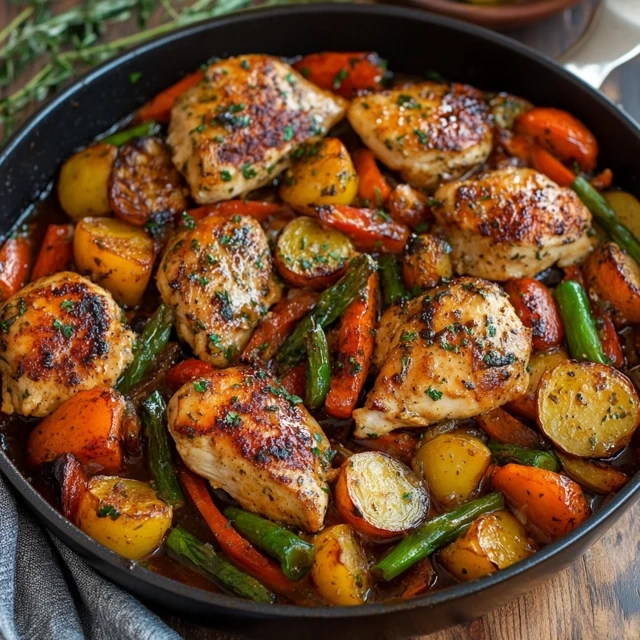 One-Pan Chicken Veggies
