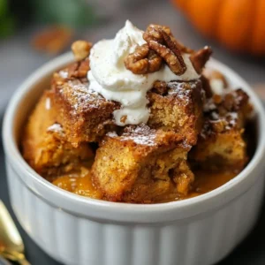 Pumpkin Bread Pudding: A Cozy Fall Dessert
