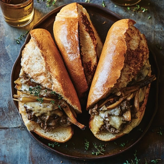Slow Cooker French Dip Sandwiches