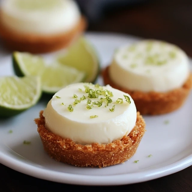 Mini frozen key lime pies