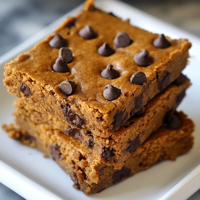 Pumpkin chocolate chip bars