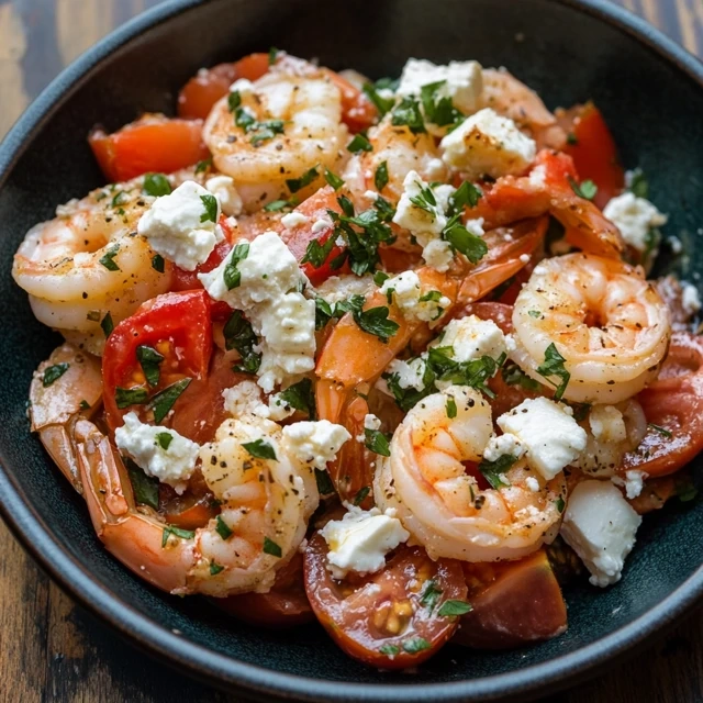 Greek Shrimp with Tomatoes and Feta