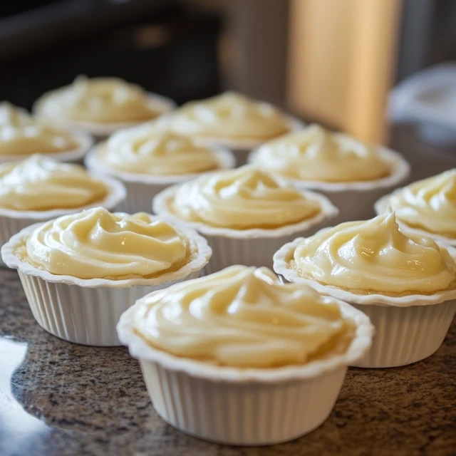 Mini frozen key lime pies