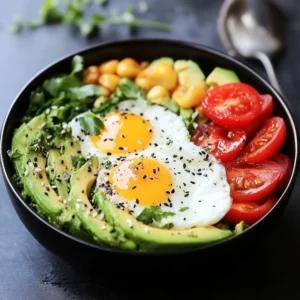 Avocado And Egg Breakfast Bowl