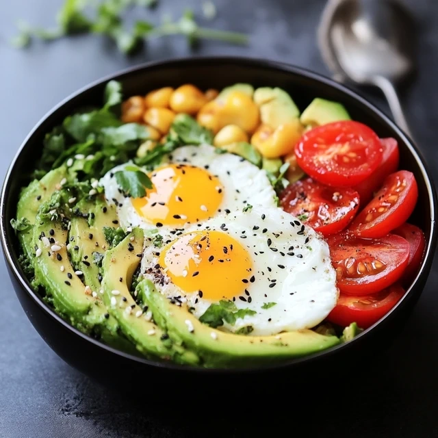 Avocado And Egg Breakfast Bowl