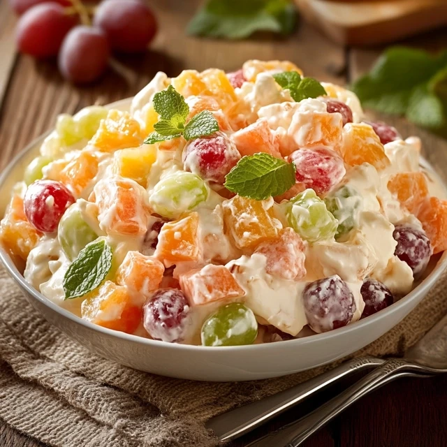 Creamy Grape Fruit Salad
