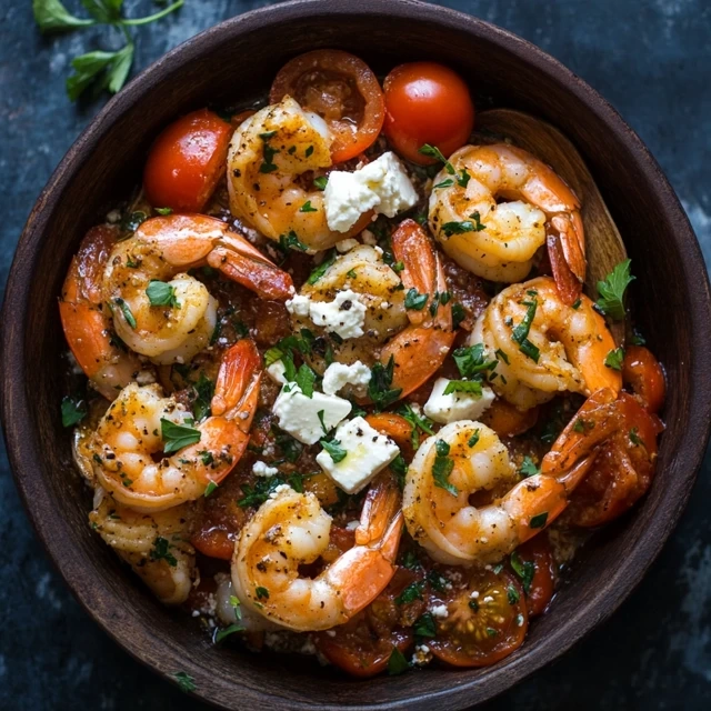 Greek Shrimp with Tomatoes and Feta