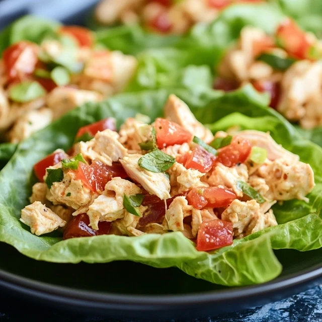BLTA Chicken Salad Lettuce Wraps
