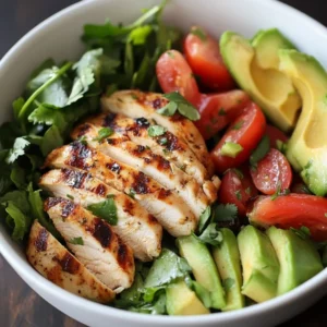 Grilled Chicken and Avocado Salad