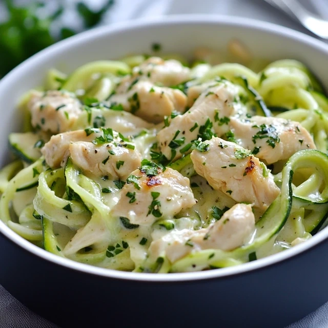 Zucchini Noodle Alfredo