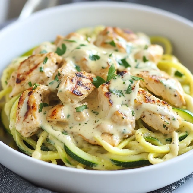 Zucchini Noodle Alfredo