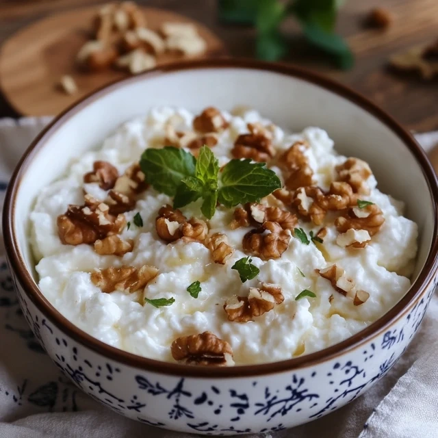 Cottage Cheese with Walnuts