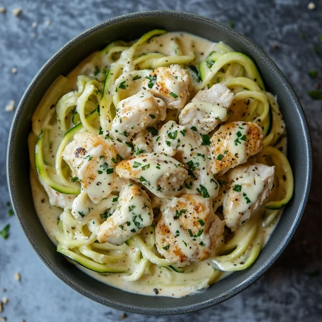 Zucchini Noodle Alfredo
