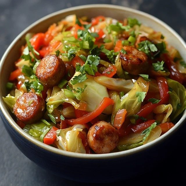 Cabbage And Sausage Stir-Fry