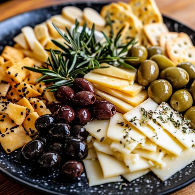 Cheese And Olives Plate