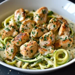 Zucchini Noodle Alfredo