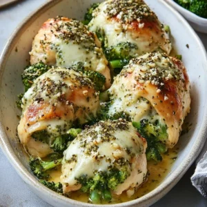 Broccoli And Cheese-Stuffed Chicken