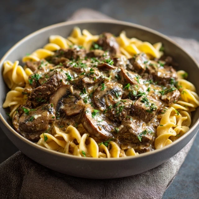 Instant Pot Beef Stroganoff