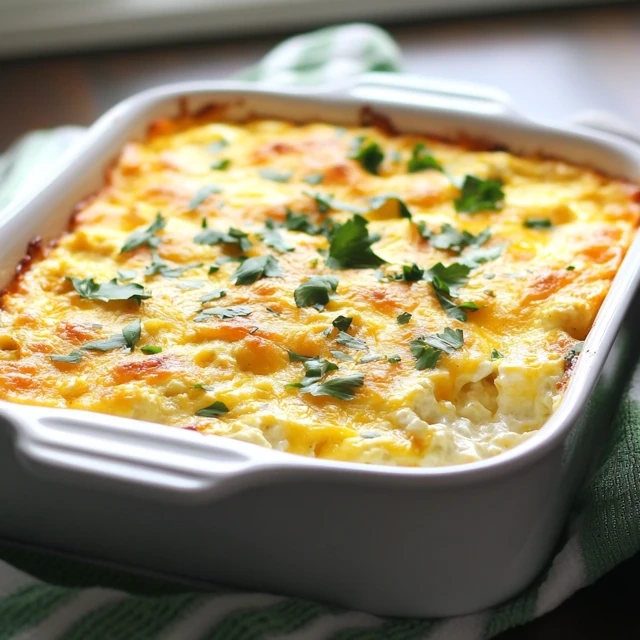 Cauliflower And Cheese Breakfast Casserole