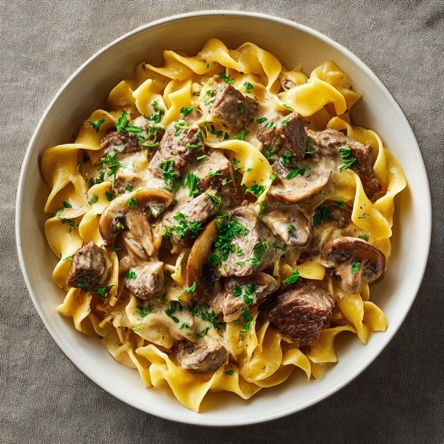 Instant Pot Beef Stroganoff