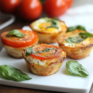 Tomato And Basil Egg Cups