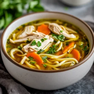 Chicken zoodle soup