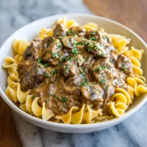 Instant Pot Beef Stroganoff